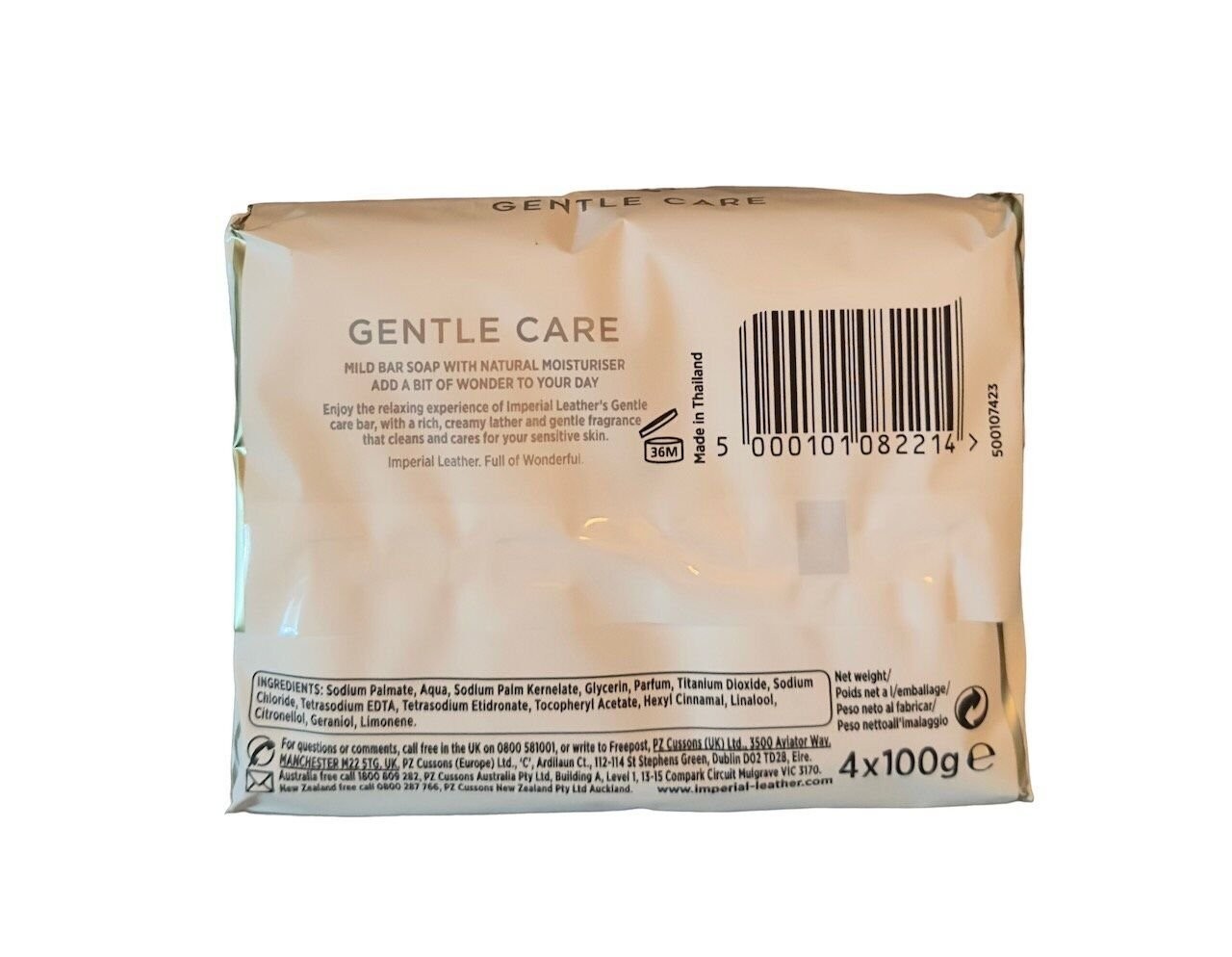 Imperial Leather Gentle Care Mild Soap for Sensitive Skin 4 x 100g