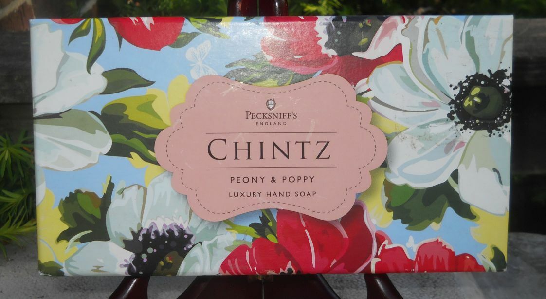 Pecksniff’s England Chintz Peony and Poppy Luxury Hand Soap Boxed Set 3 Bars