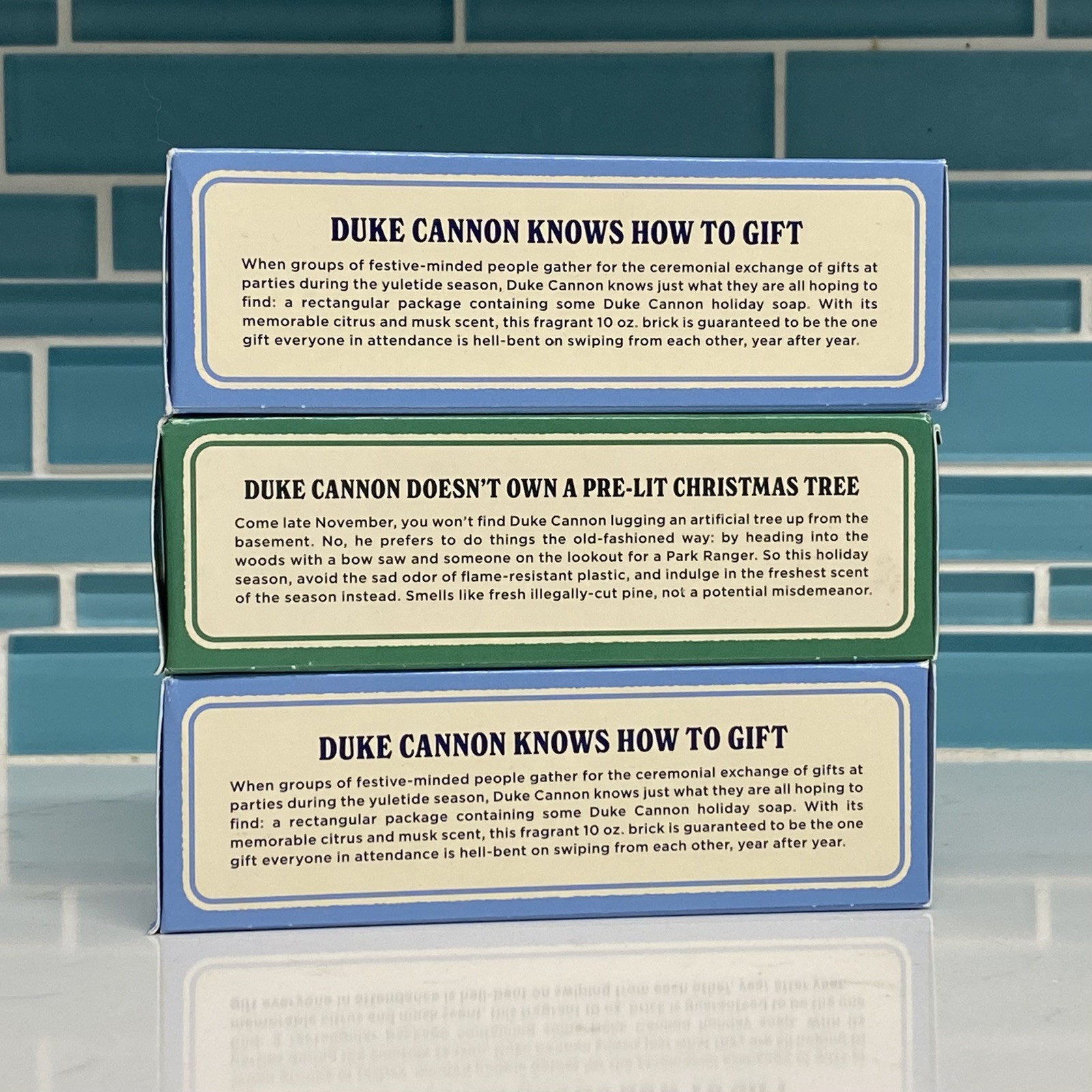Duke Cannon White Elephant Champion Cut Pine Big Ass Brick of Soap 10oz Lot of 3