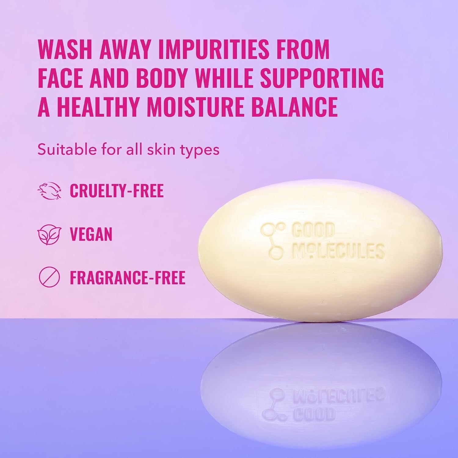 Moisturizing Soap-Free Cleansing Bar – Pampering Solution for All Skin (3.15oz)