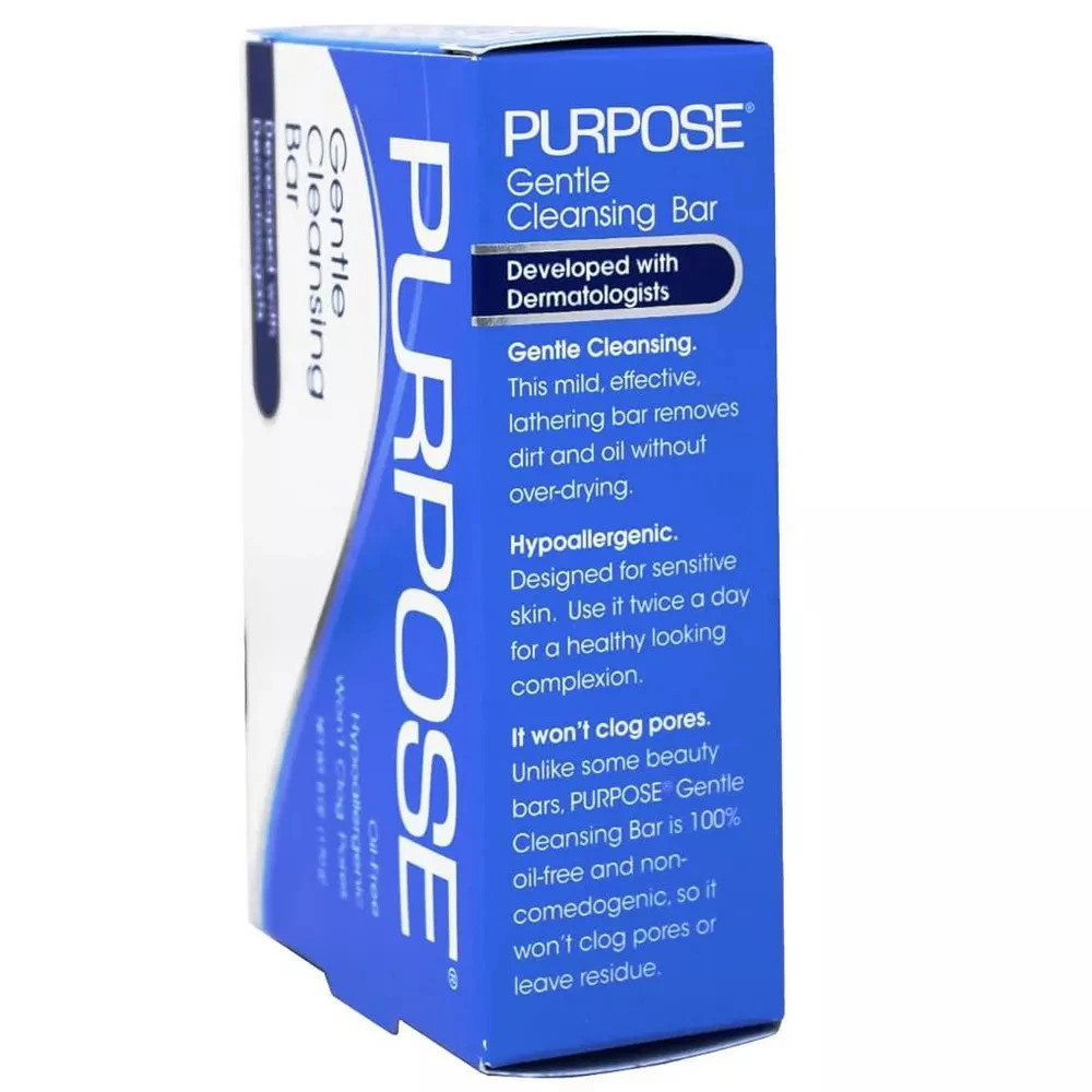 Purpose Gentle Cleansing Face Bar Soap Hypoallergenic Sensitive Skin 6 oz 9PK