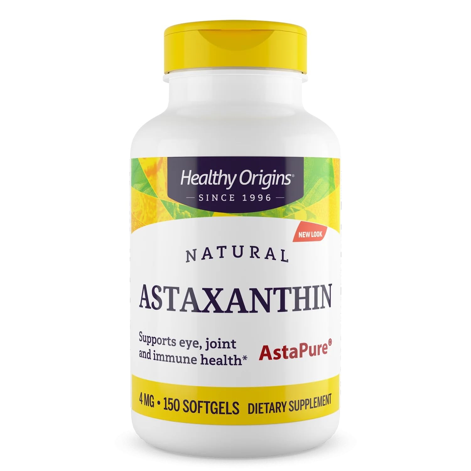 Healthy Origins Astaxanthin 4 mg, 150 150 Count (Pack of 1), No Color