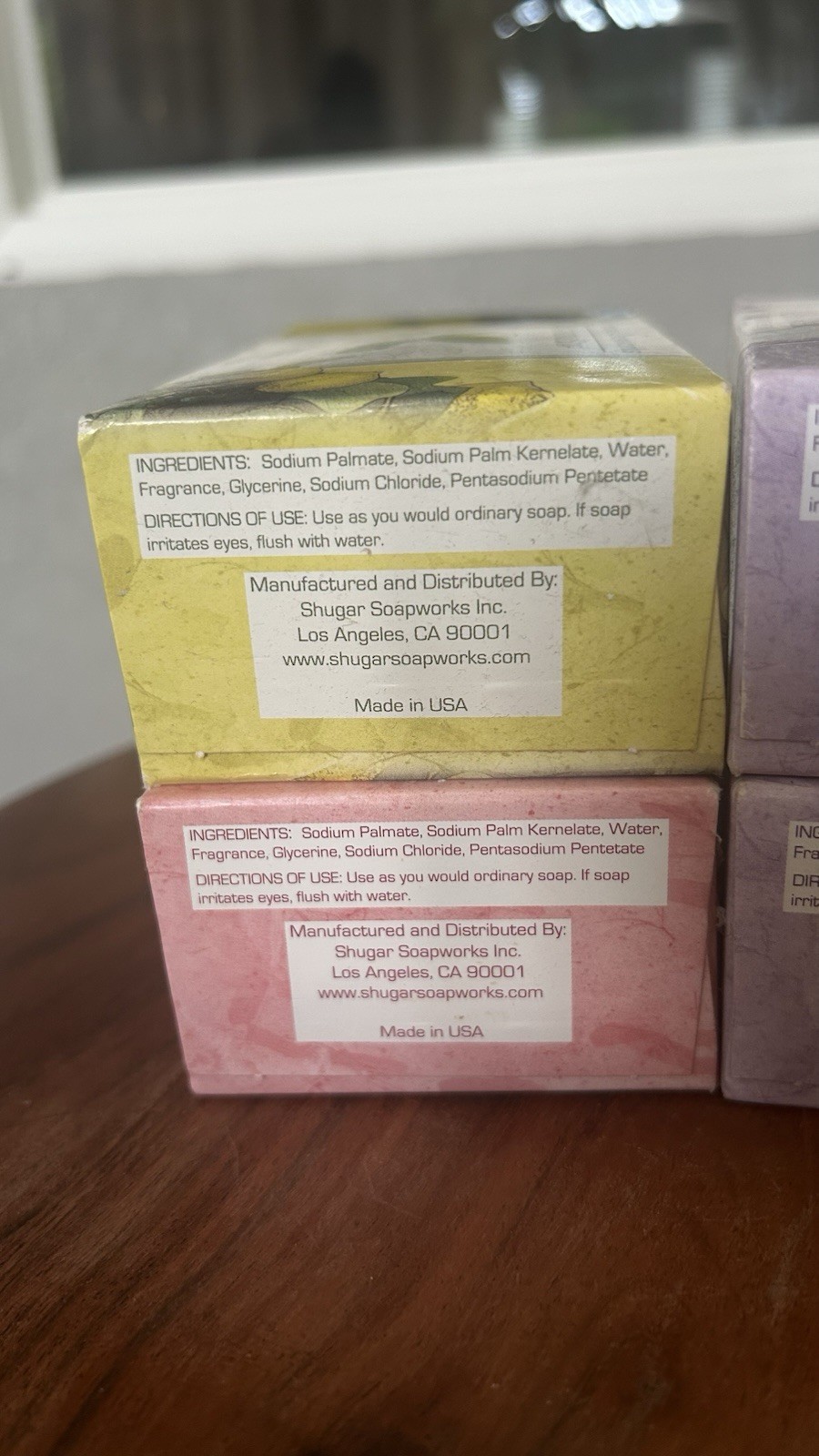 LOT (4) VENEZIA Soap works PURE VEGETABLE LEMON Verbena, Rose, Lavender Soap 7oz