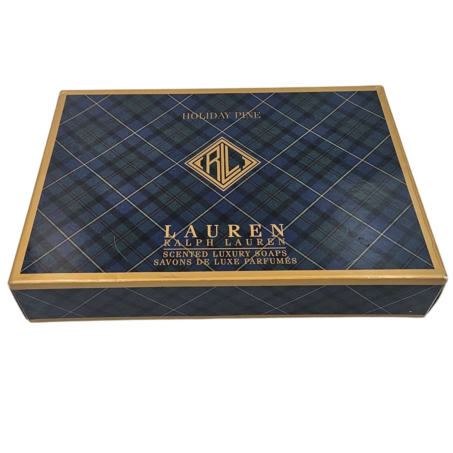 Vtg Ralph Lauren Holiday Pine Luxury Scented Soap Set Of 6 Bars Sealed Gift Box