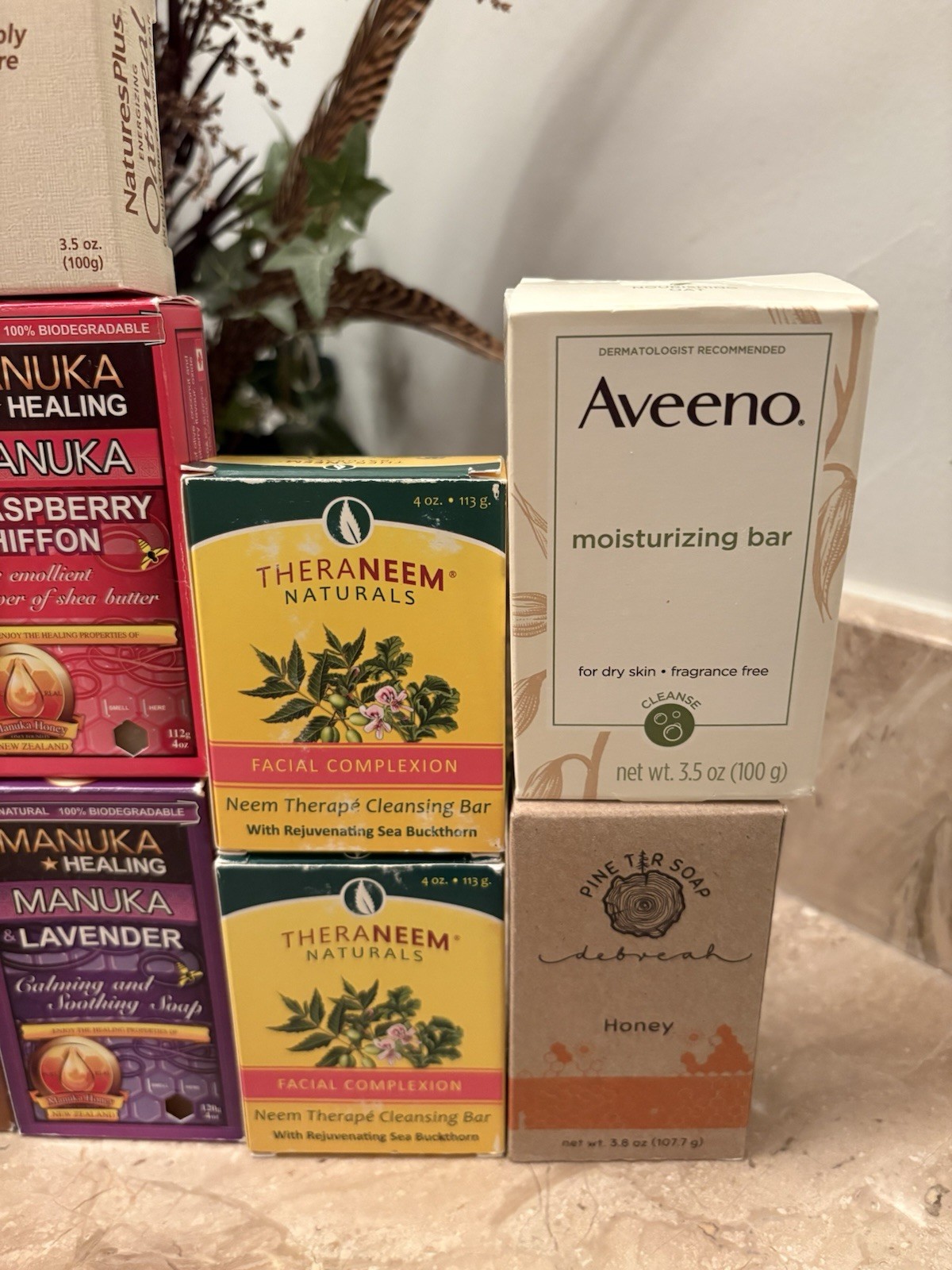 One Lot of 12 Bars Of Grandpa’s, Theraneem, Manuka Healing, Etc. Soap New