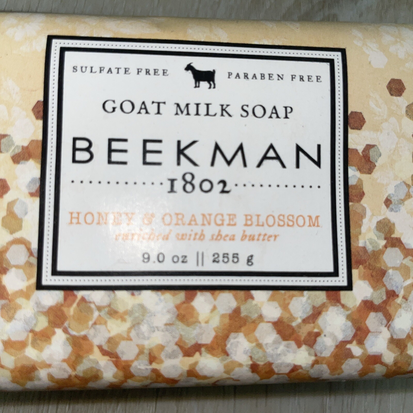 Beekman 1802 Goat Milk Bar Soap – Honey & Orange Blossom Large 9.0 oz 255 g NEW