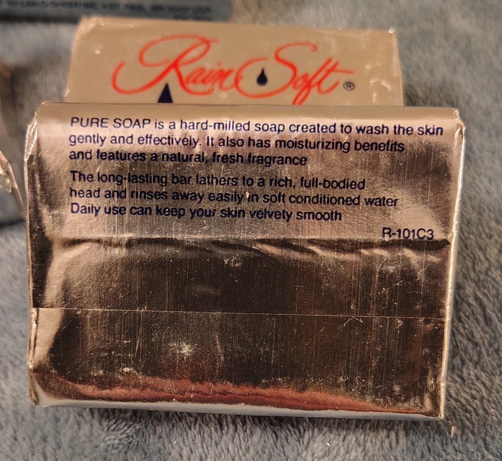 Vtg Lot 7 Bars Rain Soft Soap Lan-O-Sheen Hard-Milled 3 Oz Complexion Beauty USA