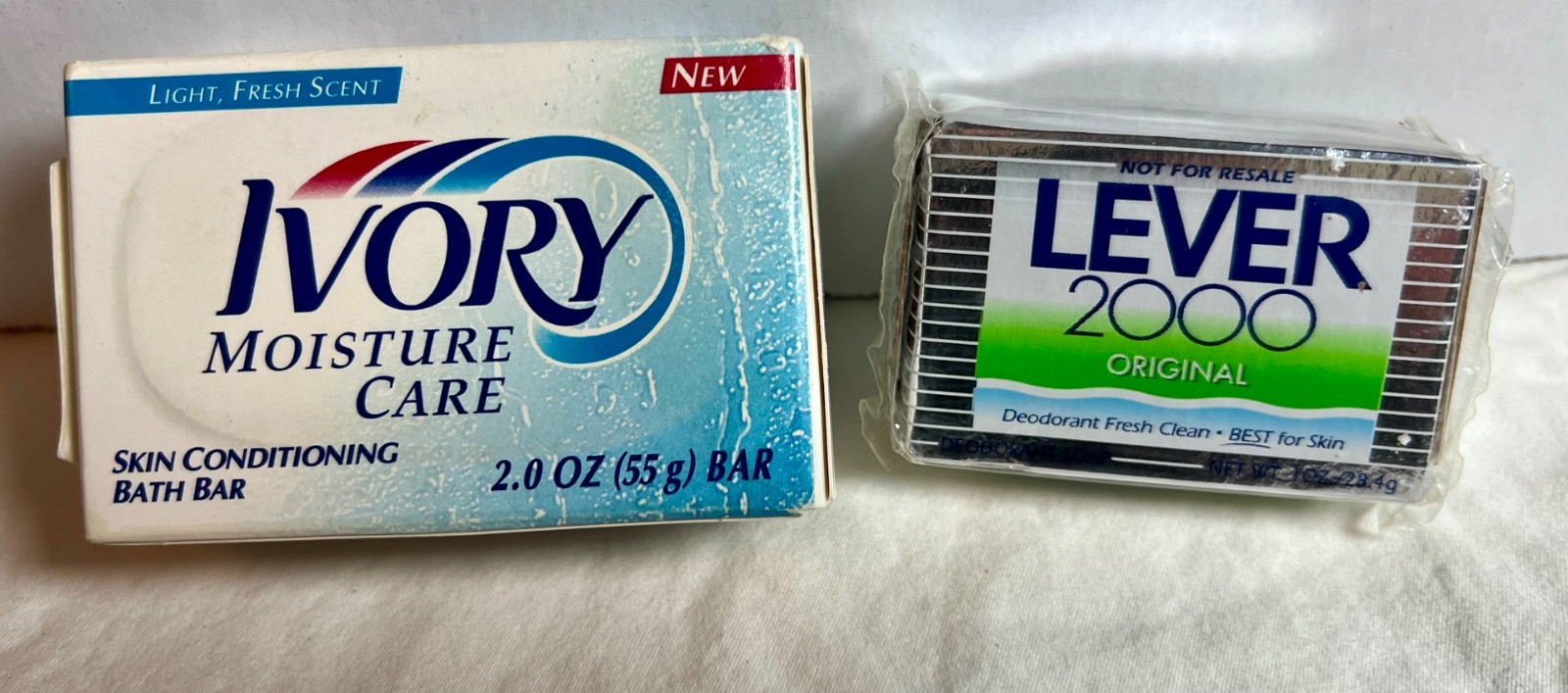 Vintage NOS Ivory Bar Soap 2oz & Lever 2000 Bar Soap 1oz Sample Sizes
