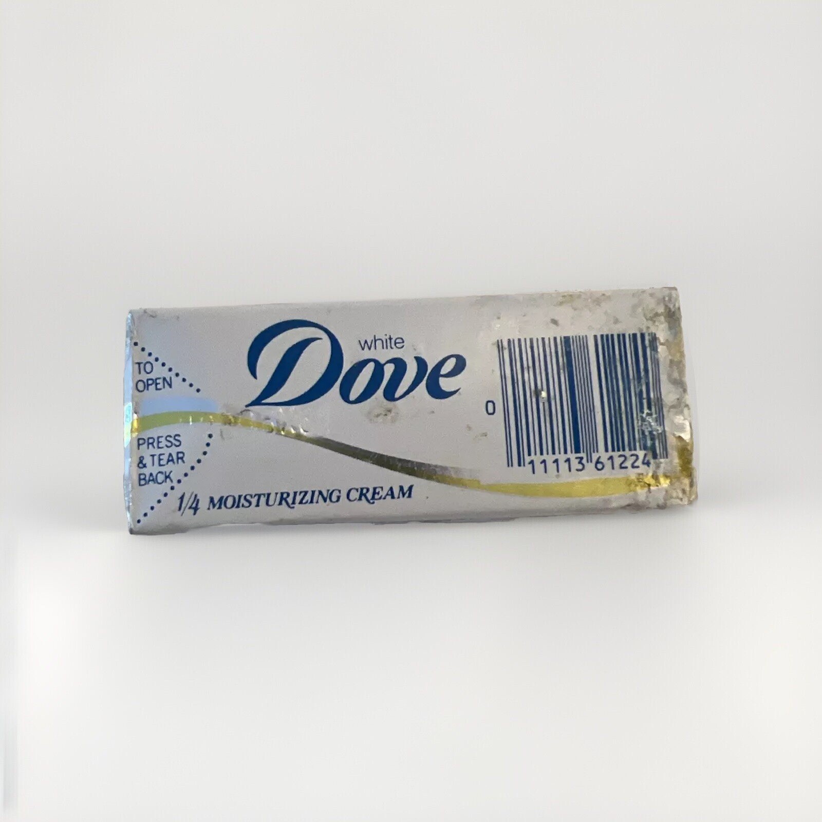 Vtg Dove Beauty Bar Soap White 4.75 oz Vintage 1/4 Moisturizing Cream