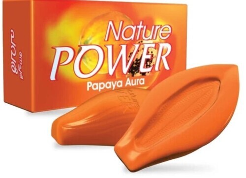 Nature Power Papaya Soap Original Herbal Beauty Skin Care bar 125g ( Indian Dis)
