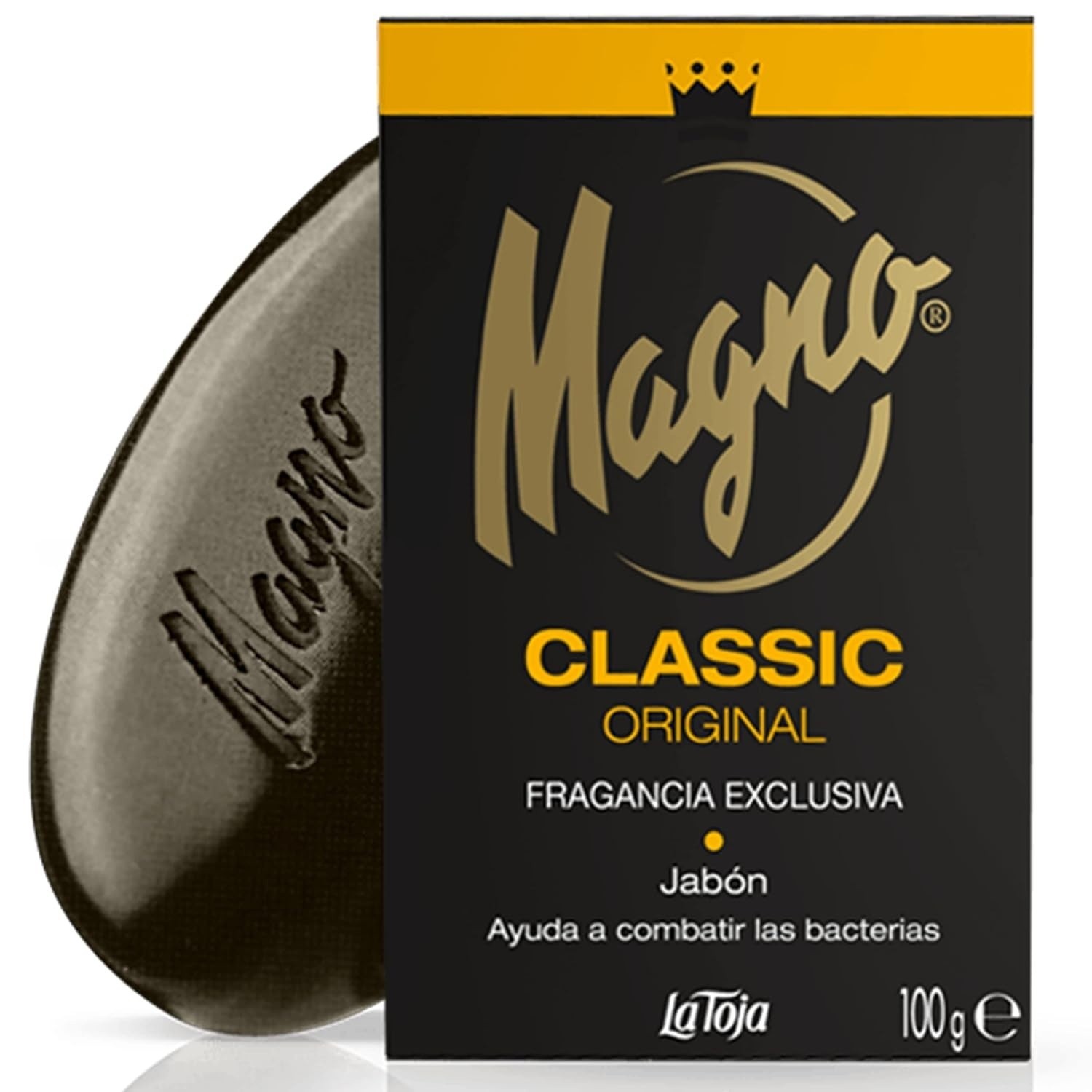 Magno Soap 3.5 oz La Toja. Magno Classic Black 8 packs – Magno Soap 4.4 oz New