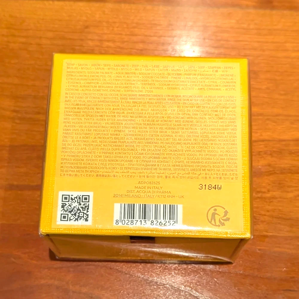 Acqua Di Parma Colonia Soap in Vibrant Yellow Packaging – Brand New Sealed