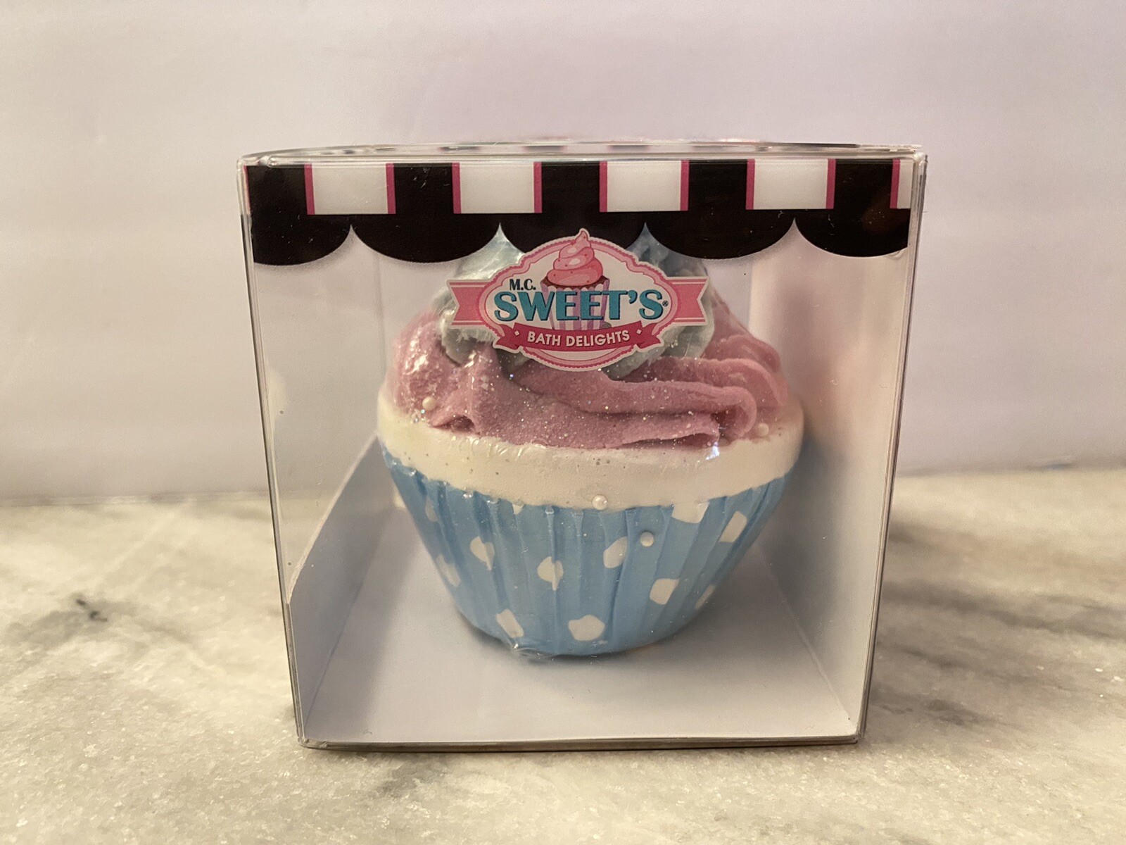 M.C. Sweet’s Bath Delights Bath Bomb Handcrafted Ocean Wave Cupcake Soap 5.5 OZ