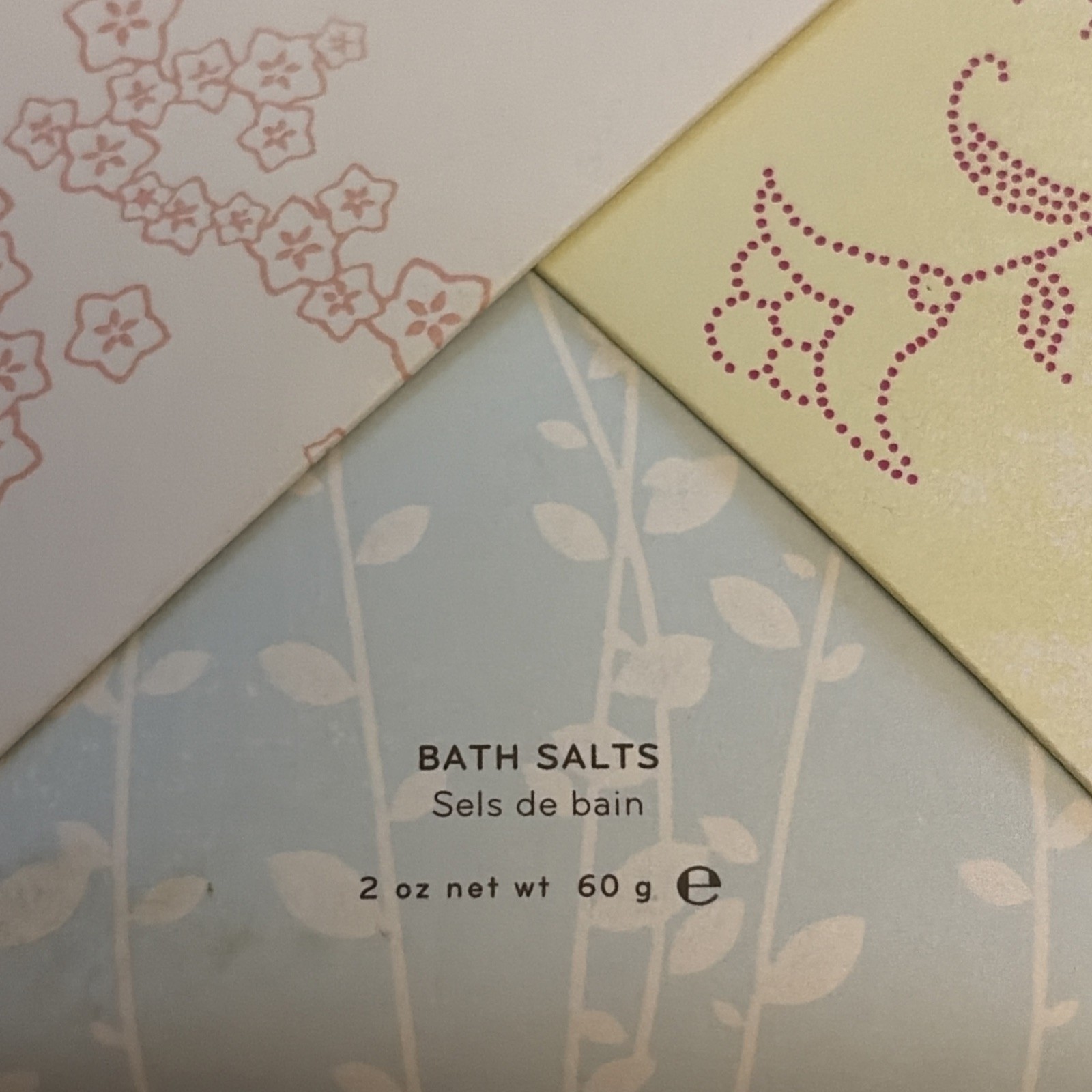 Thymes Bath Salts, 2 oz, Kimono Rose, New with Vitamin E