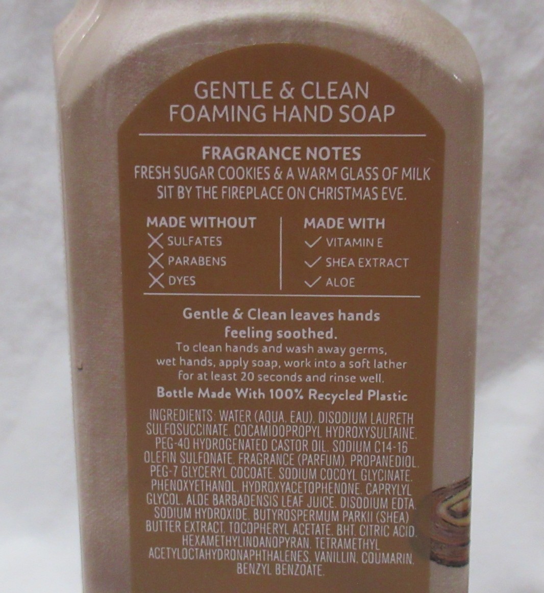 Bath & Body Works G & C Foaming Hand Soap Lot Set of 2 SANTA’S MILK & COOKIES