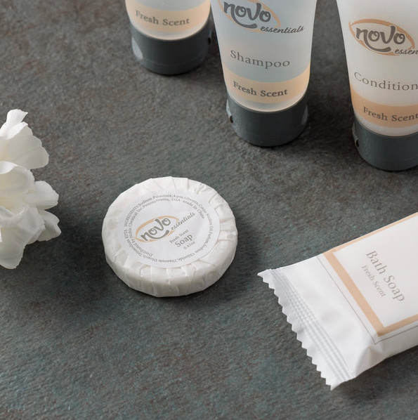 (1000-Pack) 0.42 oz Hotel Motel Wrapped Round White Travel Size Bath Gentle Soap