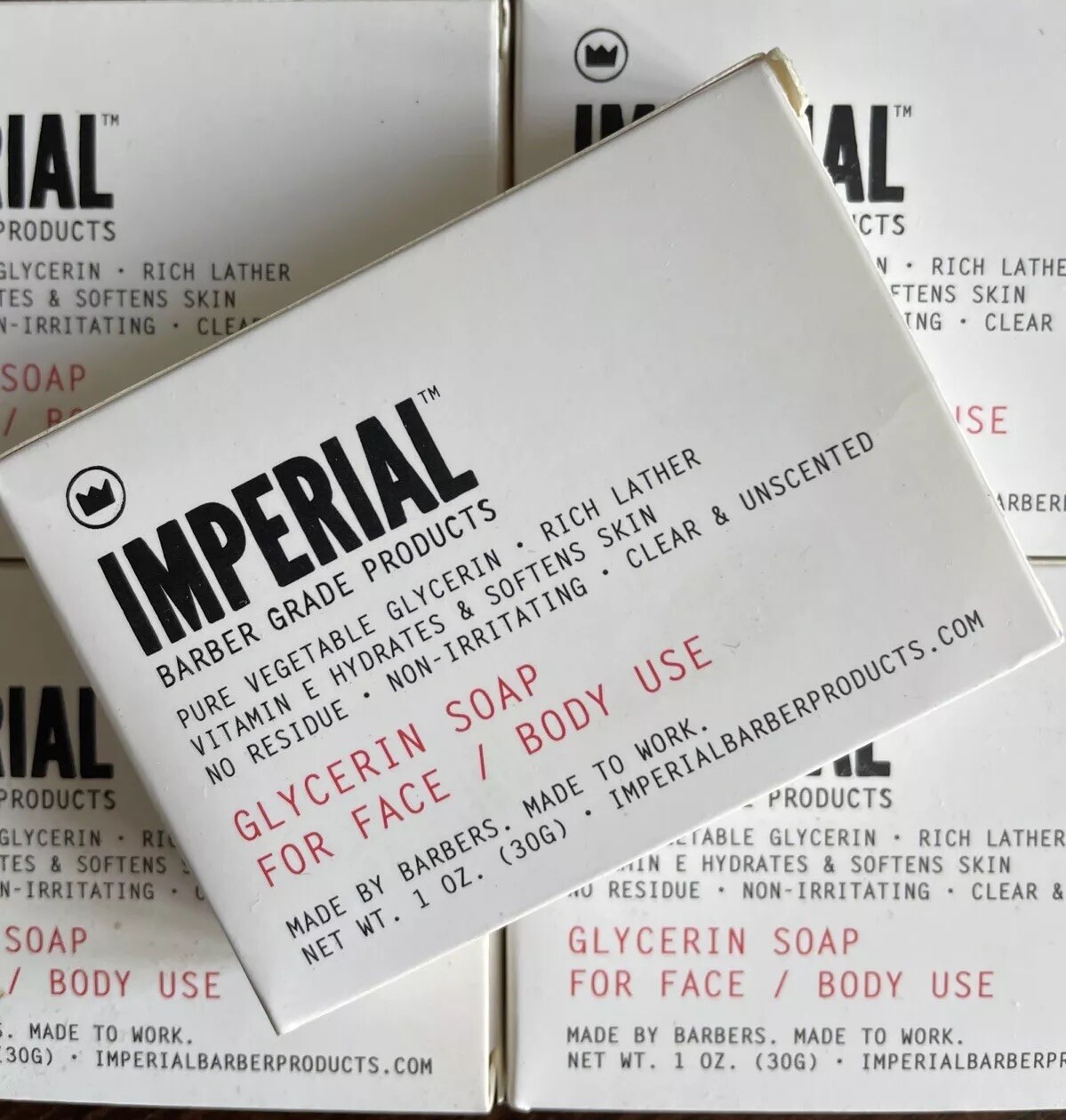 Imperial Glycerin Soap Set of 5 Bars