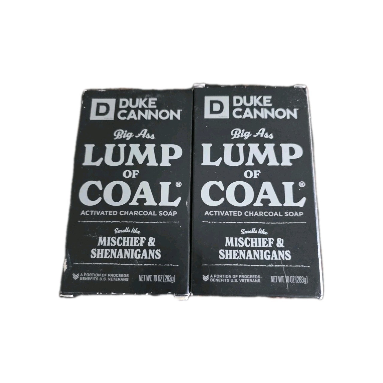 Duke Cannon Big Ass Lump Of Coal Big Brick of Soap for Men 10 oz Lot Of 2 Bars