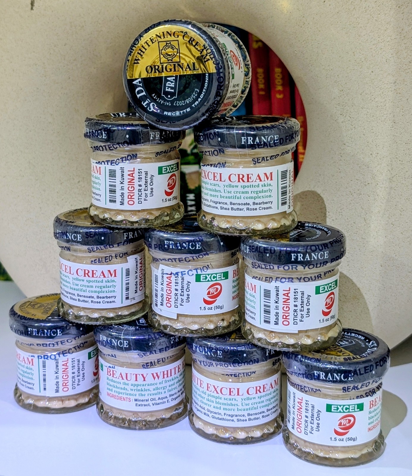 10 Jars Dalfour Excel Cream