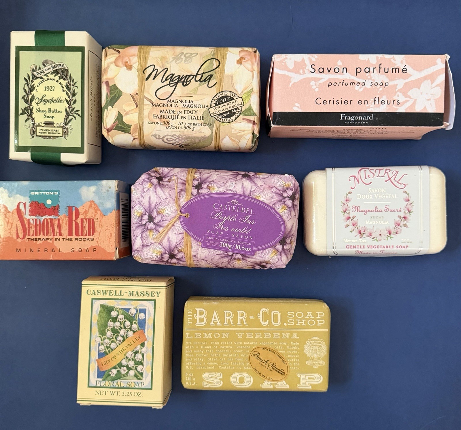 Mixed Lot 8 Luxury Soaps Regular Size Castelbel Punch Studio Magnolia Mistral+
