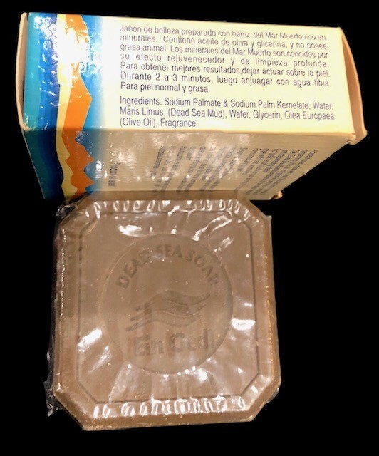 Black Mud Soap EIN GEDI ISRAEL Dead Sea Minerals 100g New sealed in box