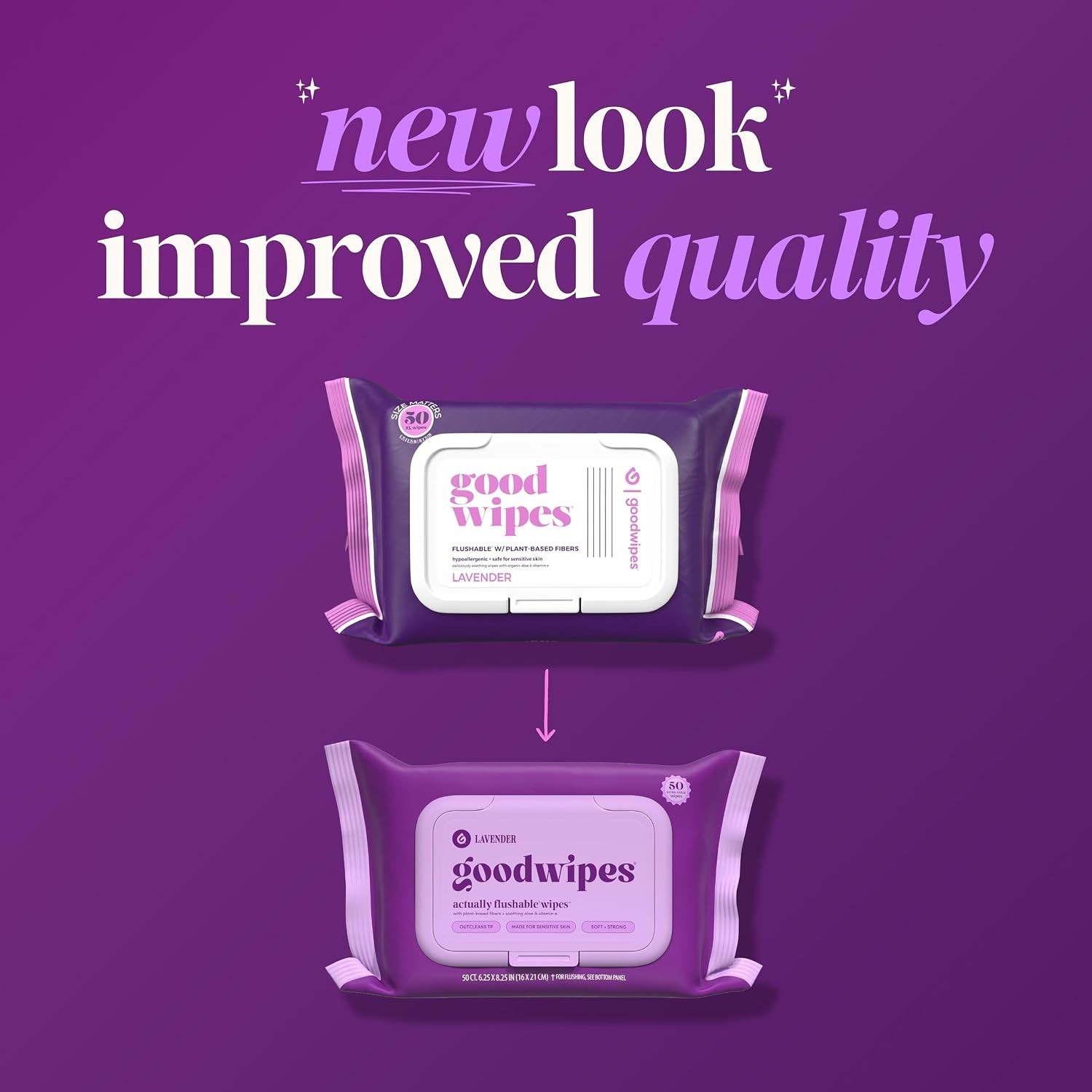 Travel-Friendly Lavender Wet Wipes – 418 Count, Extra Large
