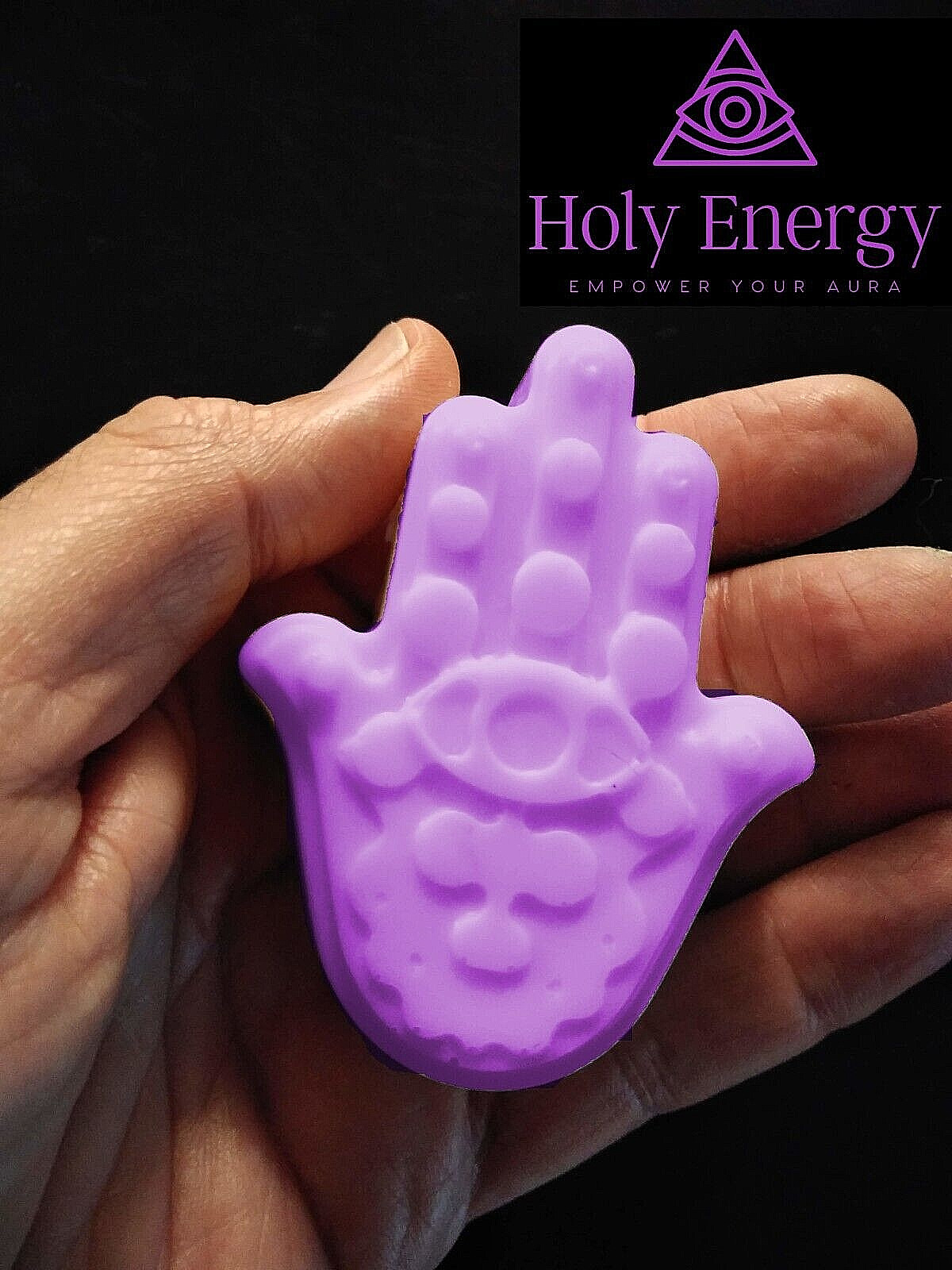 Lavender Hamsa Soap Handmade Natural Soap Infused With Essential Oils