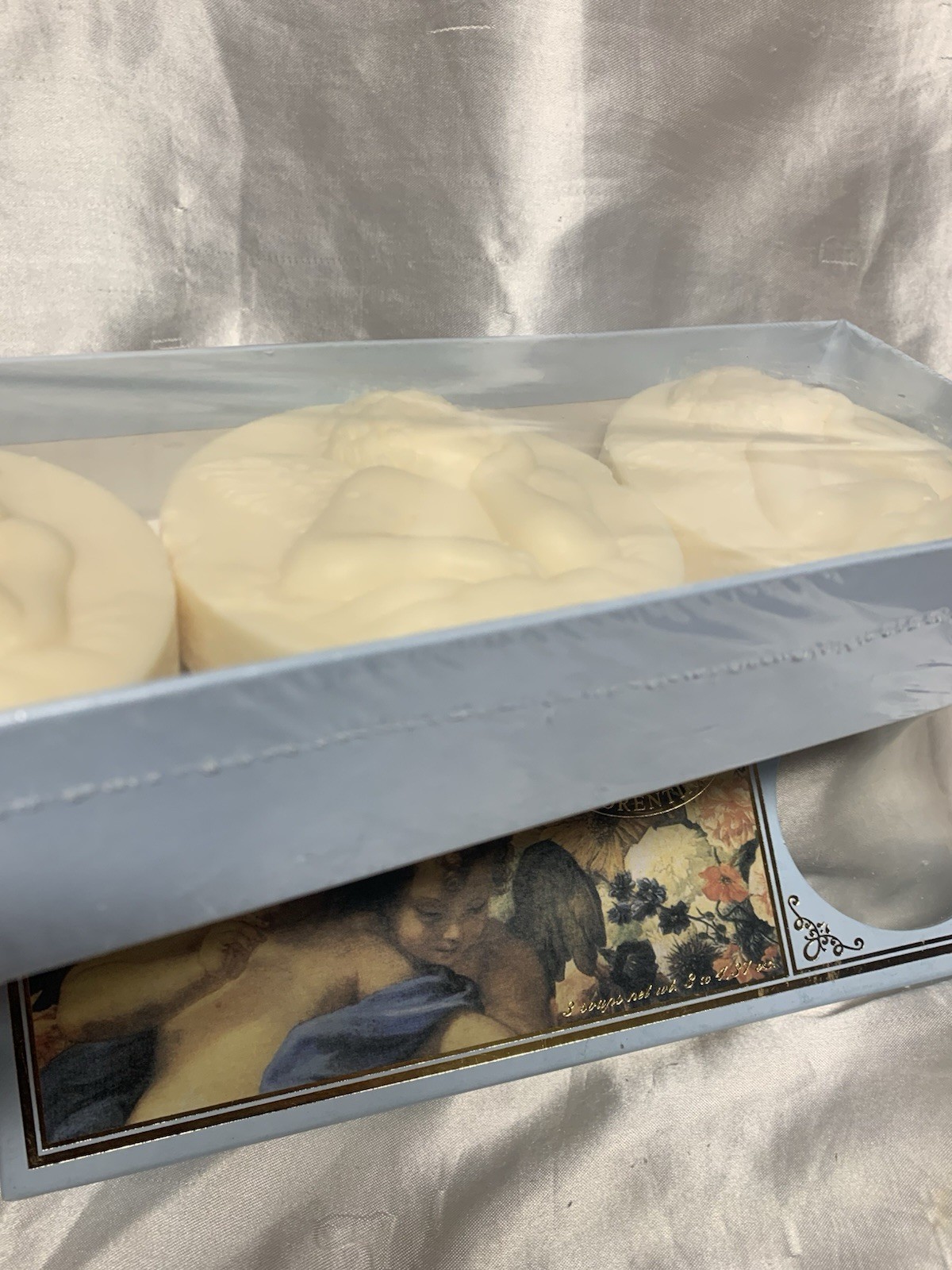 SAPONIFICIO ARTIGIANALE FIORENTINO 3 Angel Cherub Boxed Soaps Made In Italy