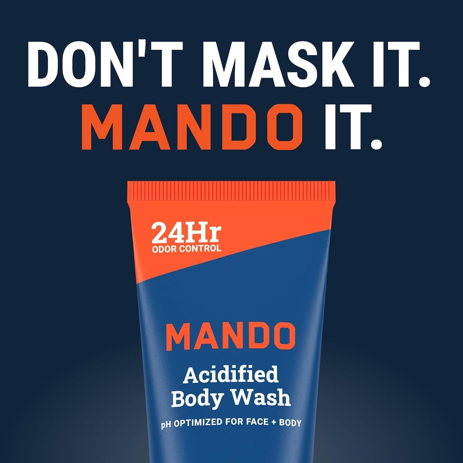 Mando Body Wash Pro Sport 8.5 oz 24 Hour Odor Shield Skin Safe SLS Free Formula