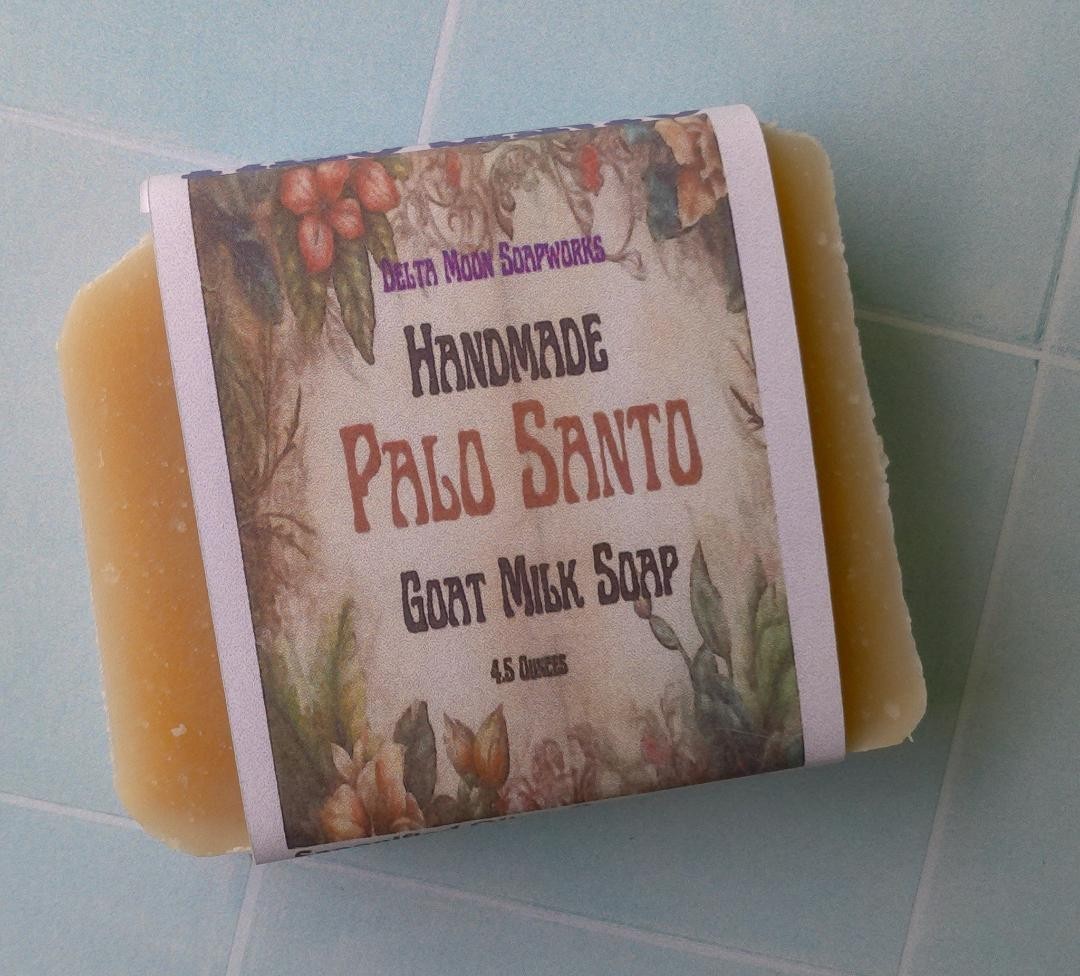 Palo Santo Goat Milk Soap, + samples, ships fast