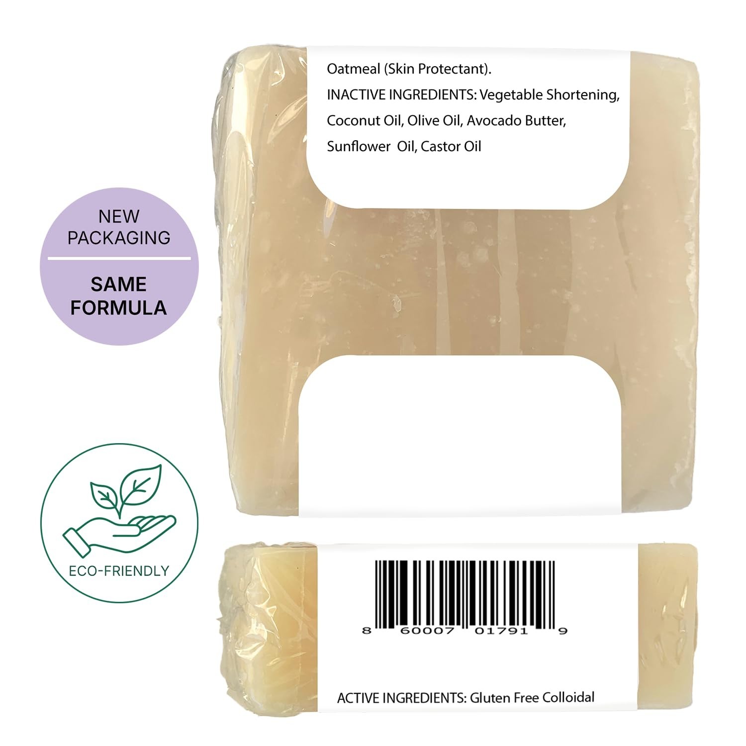 Dermatologist Approved 5oz Eczema Soap with Colloidal Oatmeal for Sensitive Skin
