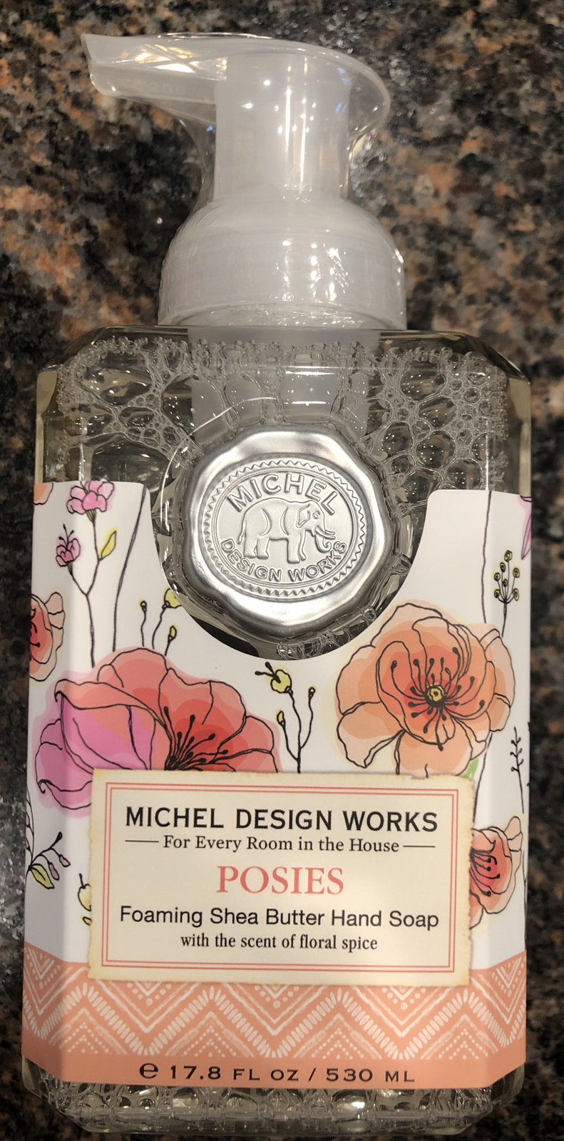 Michel Design Works SHEA BUTTER FOAMING HAND SOAP Posies Floral Spice 17.8 Oz