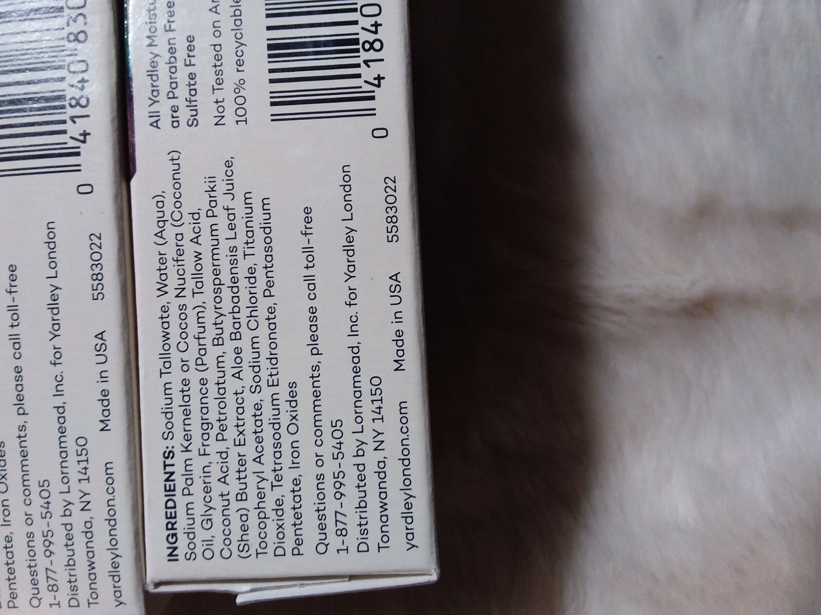 Yardley London Soap Creamy Coconut Moisturizing Bath Bar 6 bars 4.25oz/120g