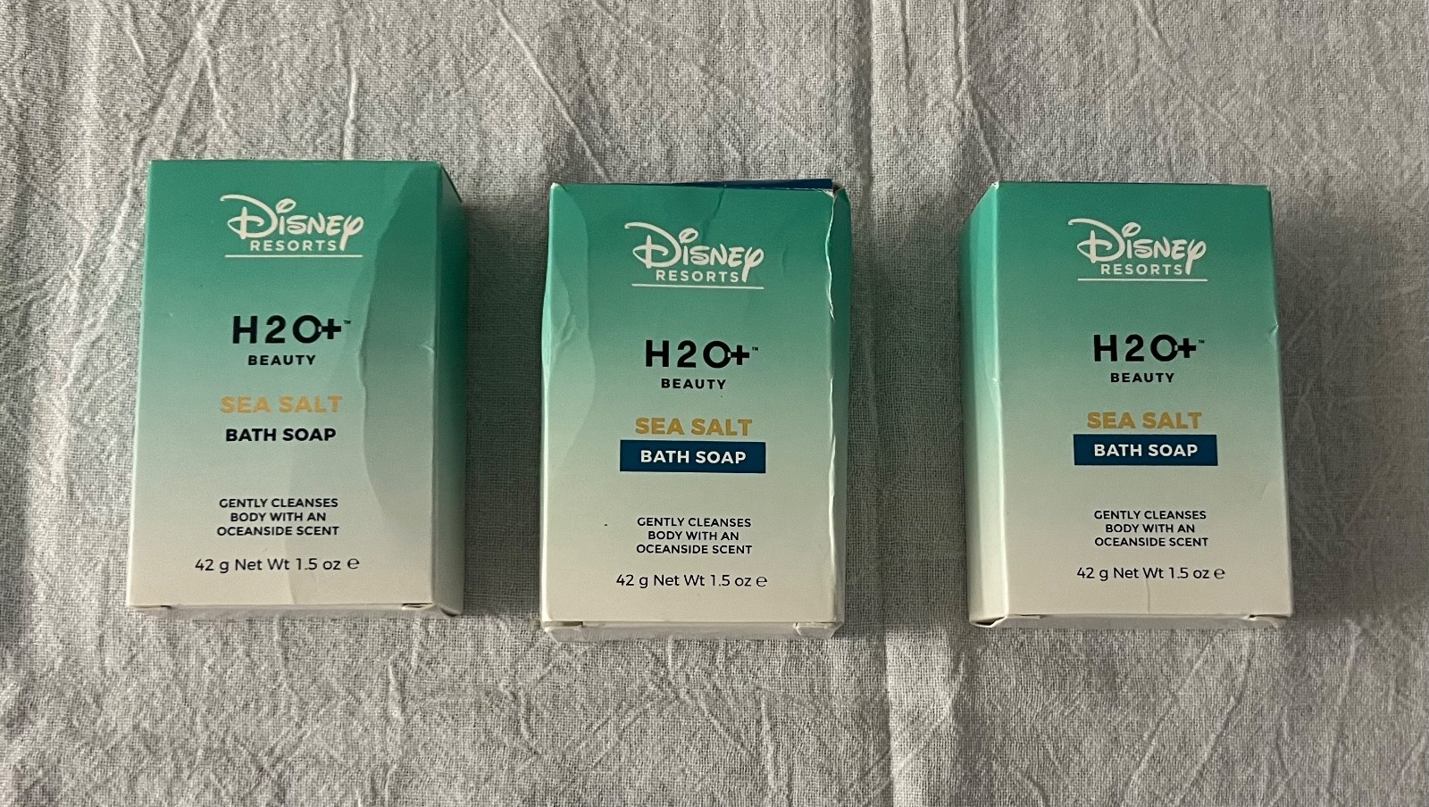 Disney Resorts H2O+ Sea Salt Bath Soap 3 Boxes New
