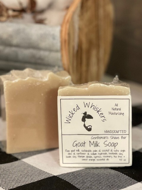 Natural goat milk soap made with fresh goats milk & essential oils