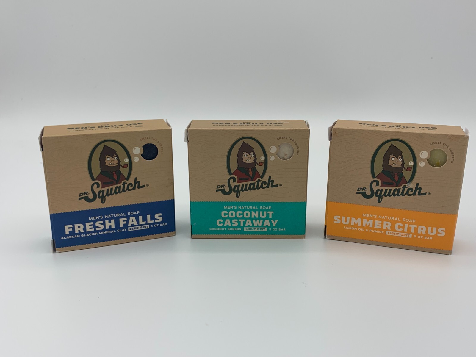 Dr Squatch Soap Pine Tar Bay Rum Fresh Falls Bourbon & 12 MORE U CHOOSE SCENT !