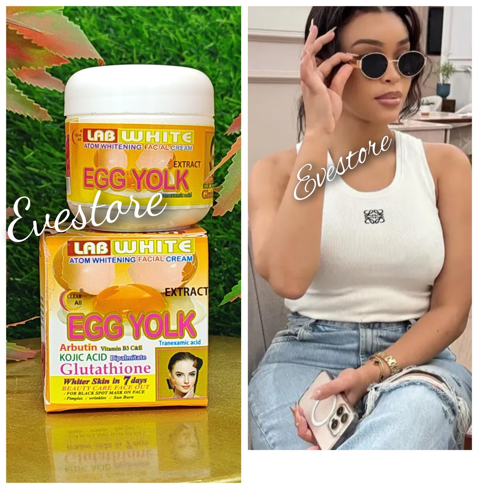 CLEAR ALL EXTRACT Egg Yolk Face Cream. X 2 jar 👌