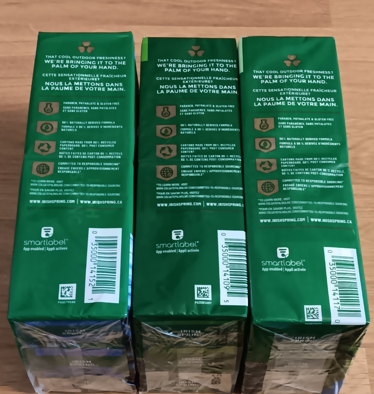 Irish Spring Aloe Mist Original Moisture Blast Zest Aqua Bar Soap Lot 25 Count
