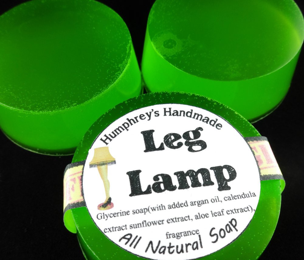 LEG LAMP Men’s Women’s Christmas Soap Shave Beard Wash Bar Pine Fir Cedar