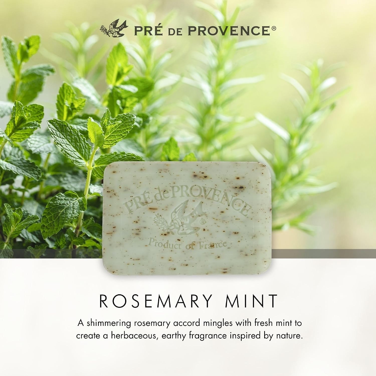 Rosemary Mint Luxury Soap Bar, & Cruelty-Free, 5.3 Ounce of Brilliance