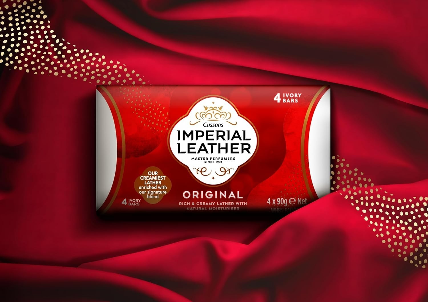 Imperial Leather Bar Soap (90g) Original Classic Cleansing Bar, Pack of 8