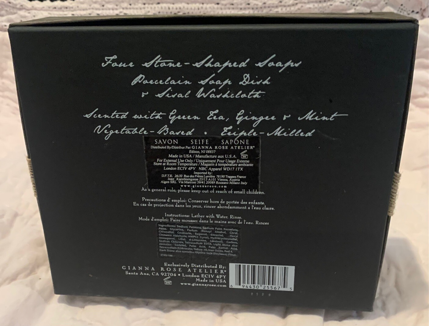 Gianna Rose Atelier SPA STONES – Soap – Gift Box – NEW