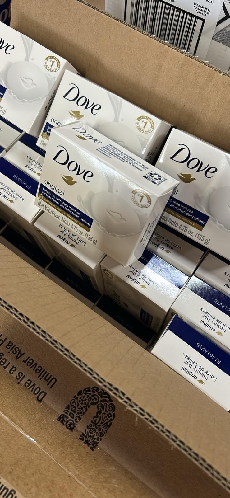 Case of 48 Dove Original Beauty Bar Soap 4.75 oz Deep Moisture Skin Care