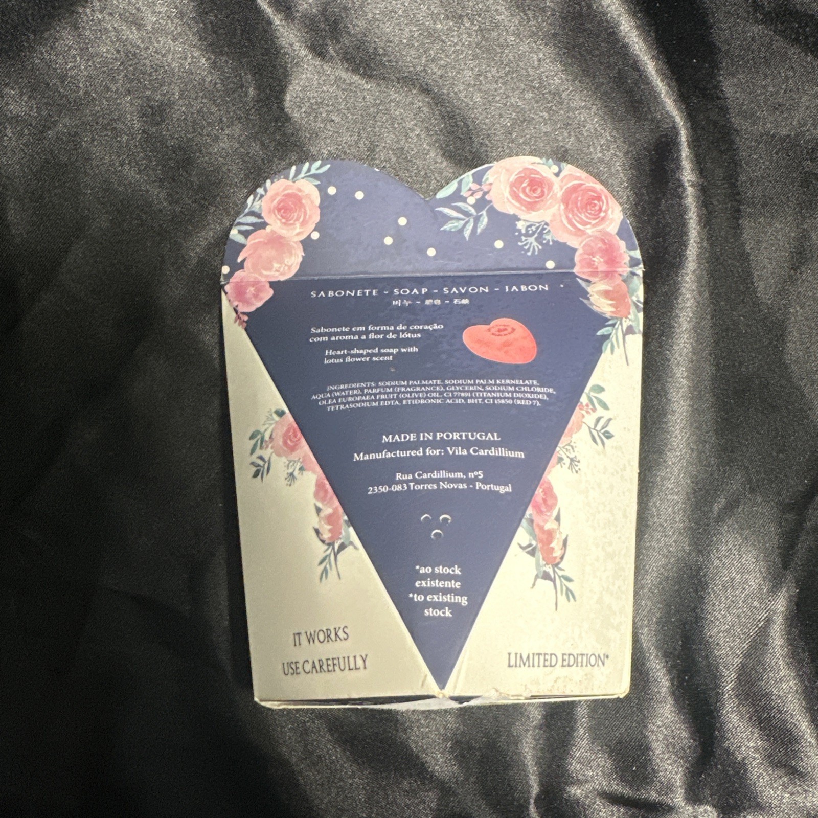 Vila Cardillium Love Soap 5.3 oz DIVINE SCENT Portugal Made Ltd Edition AA