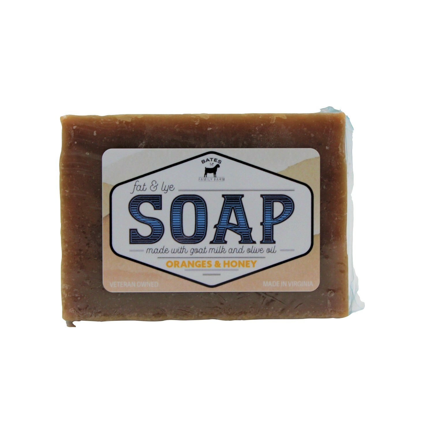 Bates Family Farm Oranges and Honey Fat and Lye Soap Goat Milk Olive Oil Natural