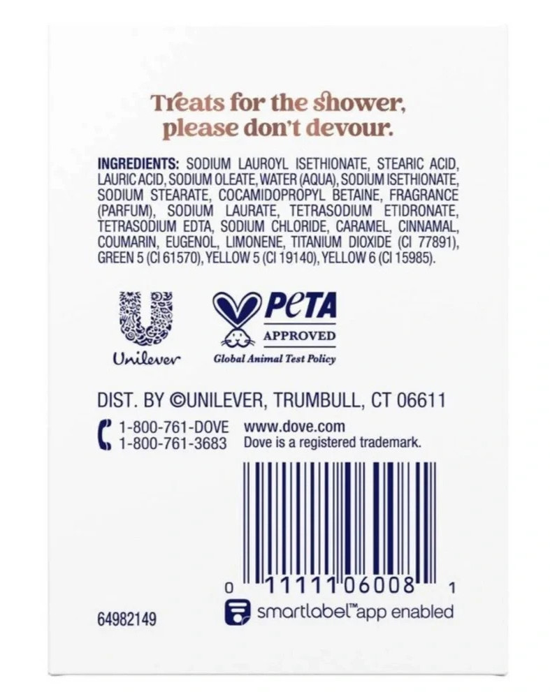 DOVE Limited Edition 4ct Cinnamon Pumpkin Pie Beauty Bar, 3.75oz, (8 Bars Total)