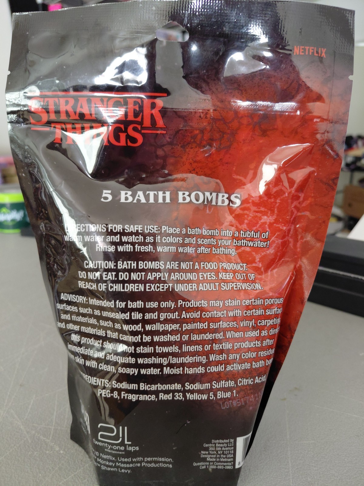 Stranger Things Bath Bombs (Vanilla Pumpkin) 5 ct. 10.6 oz. **SEALED**