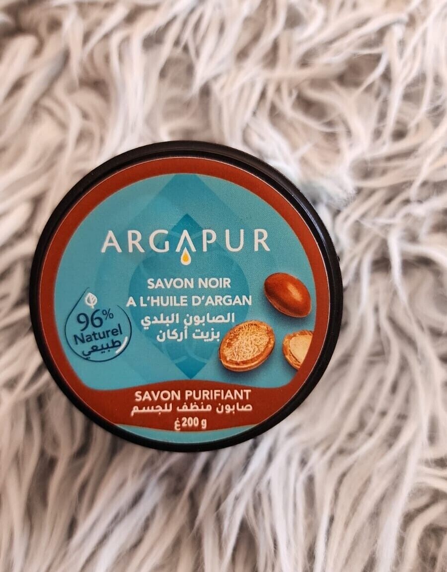 Natural Moroccan Black Soap With Argan Oil 200g (7oz)