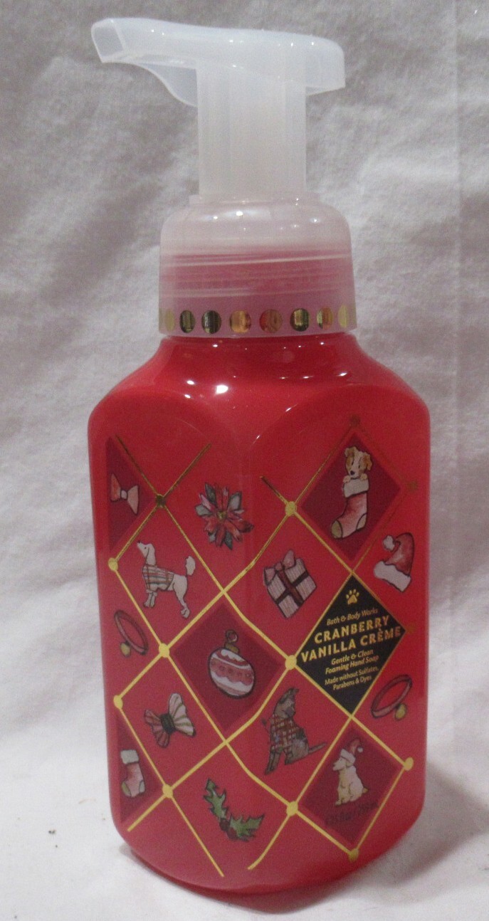 Bath & Body Works Gentle & Clean Foaming Hand Soap Set 2 CRANBERRY VANILLA CREME