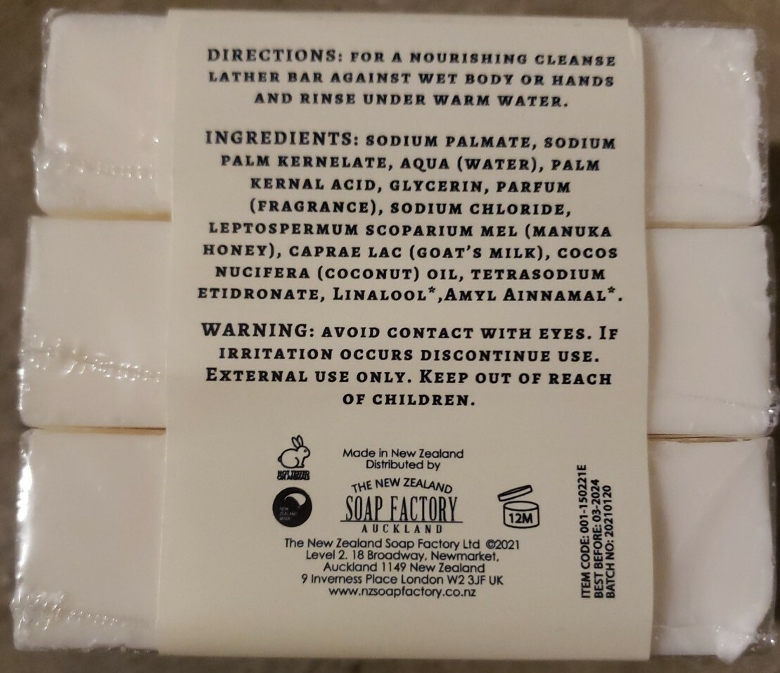 EADIE & WALLACE Triple Milled Soap Rosemary Mint 15.9 oz. Father’s Day New Zeala